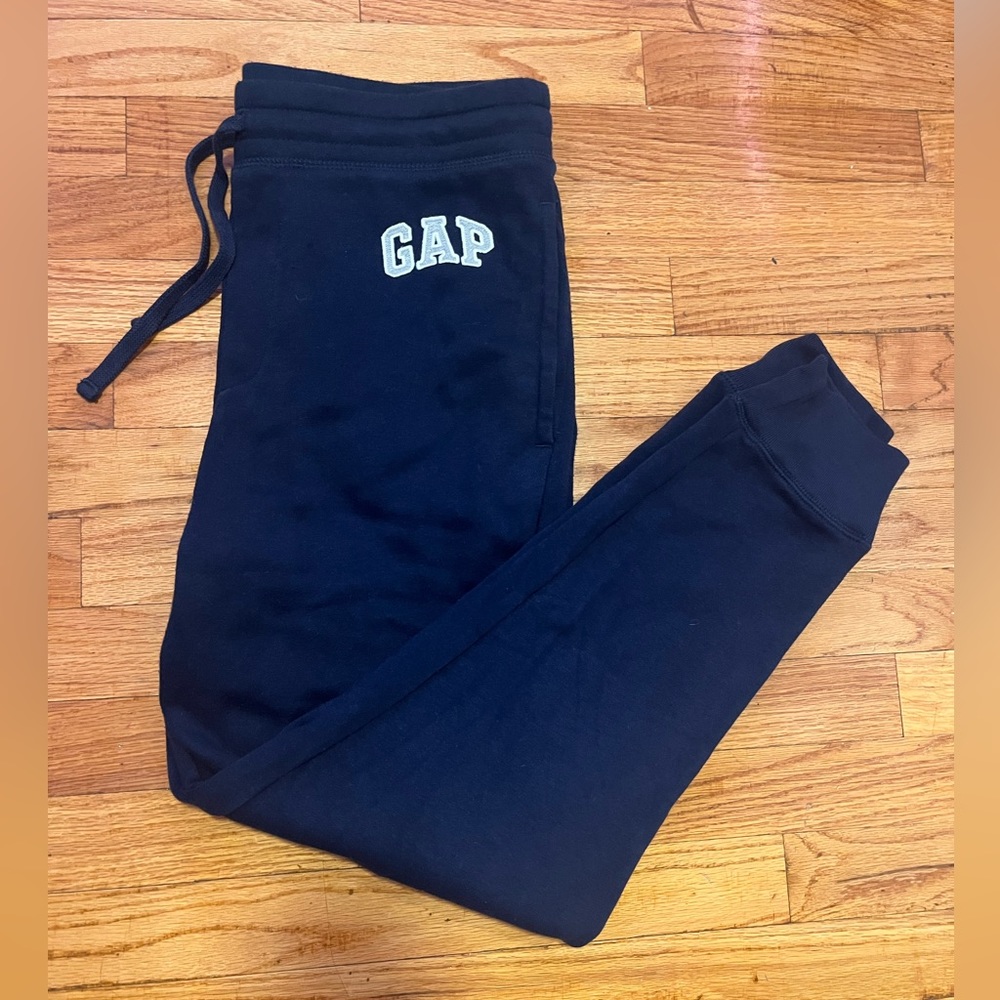 Navy Blue Gap Logo Fleece Joggers